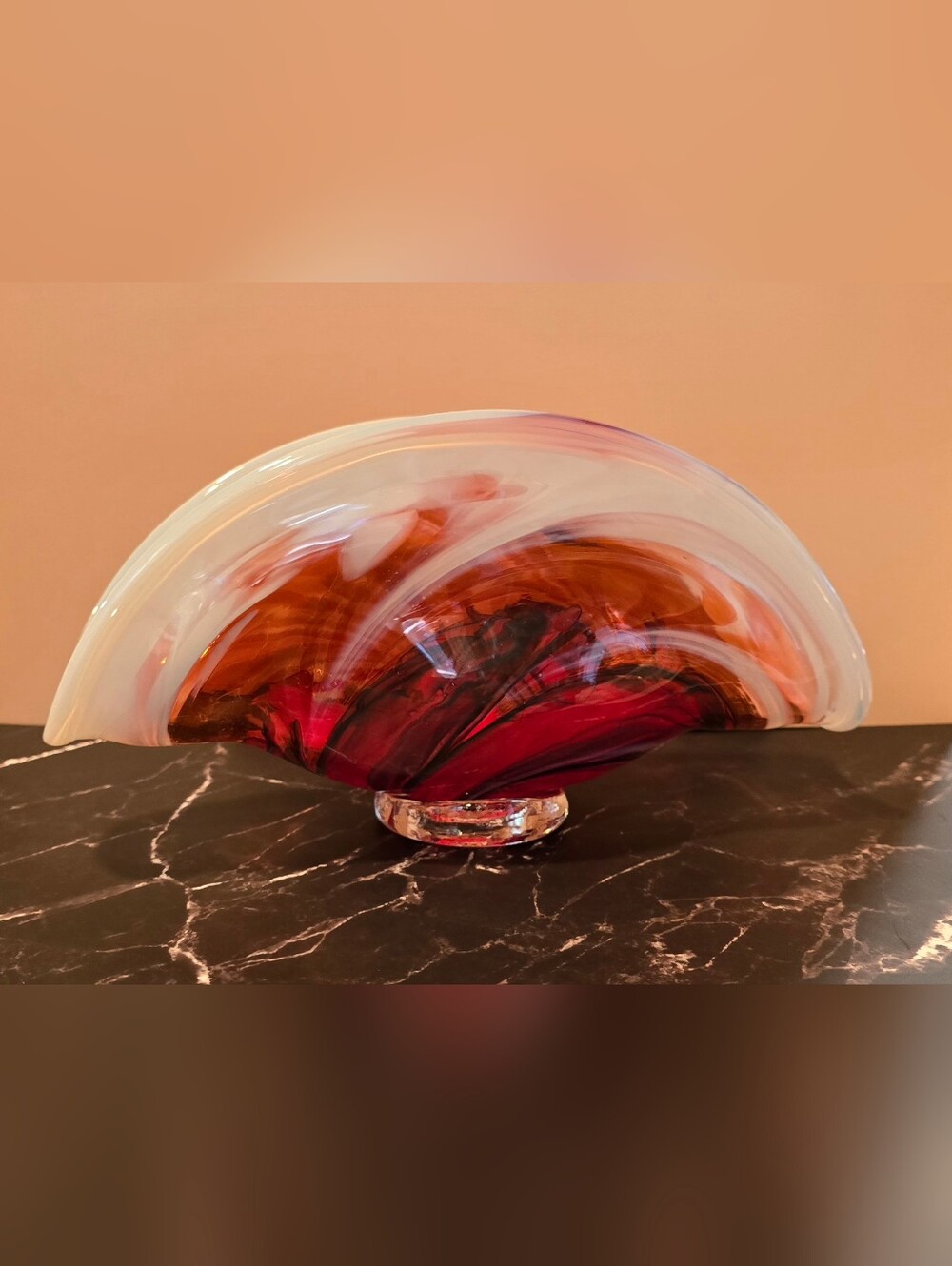 Vintage Hand-Blown Murano Glass Bowl